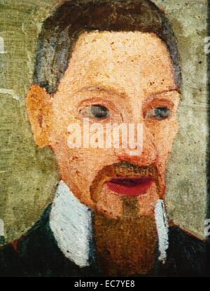 Paula Modersohn-Becker (1876-1907) Portrait de Rainer. Maria Rilke, 1906, huile sur toile. Banque D'Images