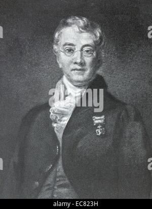 Sir Charles Bell (12 novembre 1774 - 28 avril 1842) était un chirurgien et anatomiste écossais. Il était surtout connu pour la découverte de la différence entre les nerfs sensitifs et les nerfs moteurs. Banque D'Images