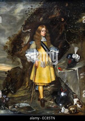 Portrait de Moïse Memorial Ter Borch. Peint par Gerard Ter Borch (1617-1681) et la cause Gesina Ter Borch (1633-1690). En date du 17e siècle Banque D'Images