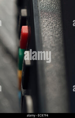 Les boutons de commande à distance macro close-up shot Banque D'Images