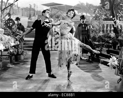 Photo tirée du film "Un Américain à Paris" une comédie musicale américaine. Avec Gene Kelly et Leslie Caron. Daté 1951 Banque D'Images