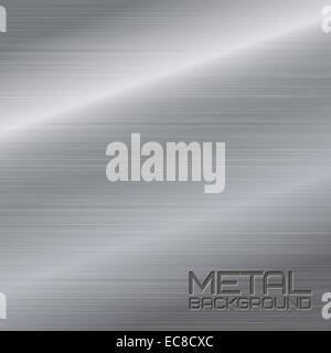 Résumé fond métal brillant avec surface en acier chrome argent vector illustration Illustration de Vecteur