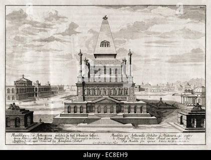 Mausolée d'Halicarnasse, une des sept merveilles du monde antique. Voir la description pour plus d'informations. Banque D'Images