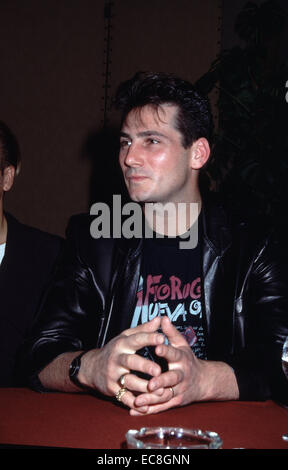 Le chanteur du groupe Spandau Ballet Tony Hadley à Rome Italie circa 1989 Banque D'Images