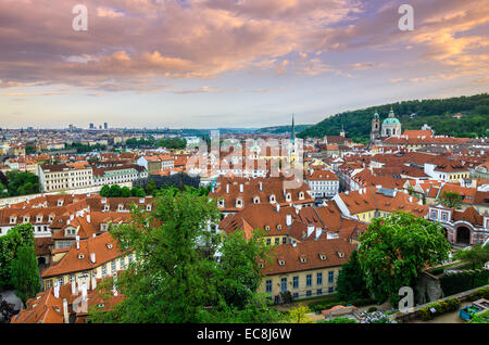 Vue panoramique sur la Praha République Tchèque Banque D'Images