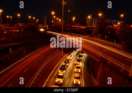 Autoroute jusqu'à Townhead à Glasgow, Ecosse Banque D'Images