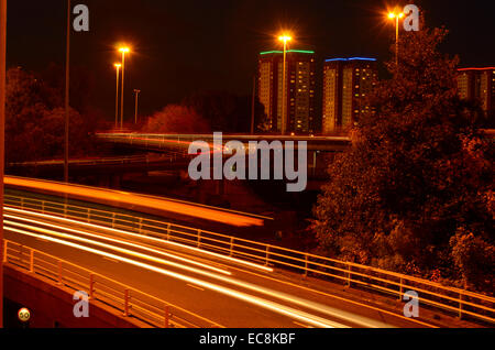 Autoroute jusqu'à Townhead à Glasgow, Ecosse Banque D'Images