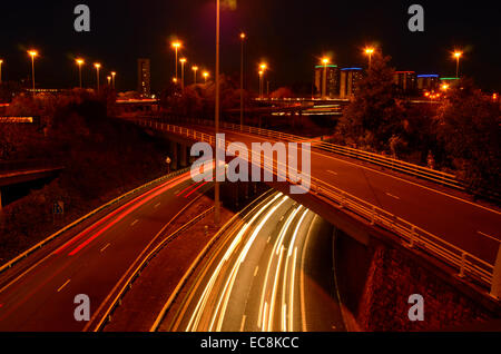 Autoroute jusqu'à Townhead à Glasgow, Ecosse Banque D'Images