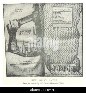 DOWD(1890) p135 PLAN DE KING JOHN'S CASTLE Banque D'Images