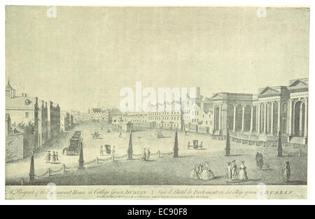 GILBERT(1896) p049 UNE PERSPECTIVE DE LA MAISON DU PARLEMENT, EN COLLEGE GREEN, Dublin Banque D'Images