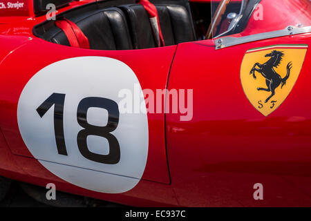 Plus de détails dans une Ferrari 250 Testa Rossa TR 59, Copenhague, Danemark Banque D'Images