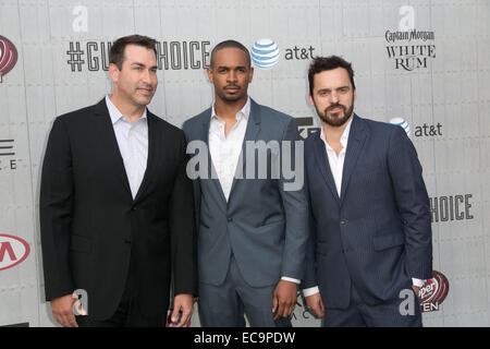 Spike TV's Guys 'choix' à 2014 les studios Sony Pictures - Arrivées avec : Rob Riggle,Damon Wayans Jr.,Jake Johnson Où : Los Angeles, California, United States Quand : 07 Juin 2014 Banque D'Images