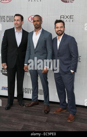 Spike TV's Guys 'choix' à 2014 les studios Sony Pictures - Arrivées avec : Rob Riggle,Damon Wayans Jr.,Jake Johnson Où : Los Angeles, California, United States Quand : 07 Juin 2014 Banque D'Images