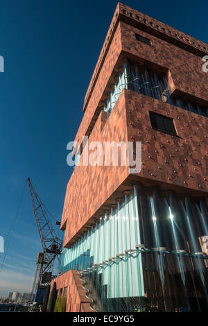 Anvers, Flandre, Belgique - 13 novembre 2014, de l'extérieur du MoMu Musée Mode Banque D'Images