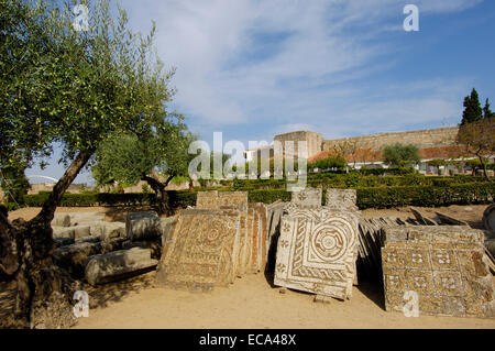 L'Alcazaba, Mérida, Badajoz province, Ruta de la Plata, l'Espagne, Europe Banque D'Images