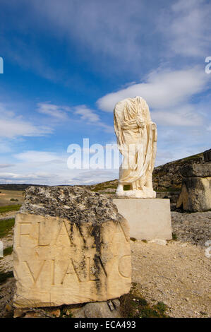 Ville romaine, site archéologique de Saelices Segóbriga,, Cuenca, Castille la Manche, Espagne, Europe Banque D'Images