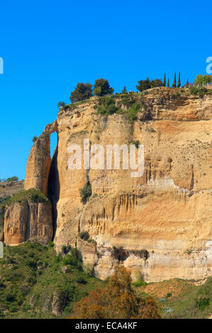 Asa de la Caldera, gorges du Tage, Ronda, Málaga province, Andalusia, Spain, Europe Banque D'Images