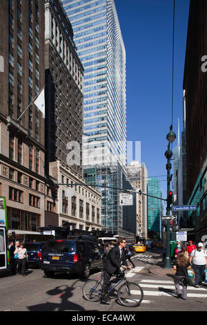 Des gratte-ciel, Midtown, 6ème avenue, l'avenue des Amériques, Manhattan, New York, USA, Amérique latine Banque D'Images