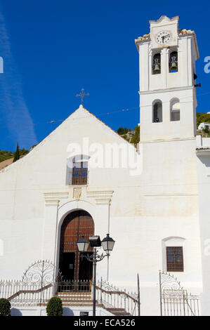 Église de San Antonio de Padua, 17e siècle, Frigiliana, Axarquía, région des montagnes la province de Málaga, Costa del Sol, Andalousie Banque D'Images