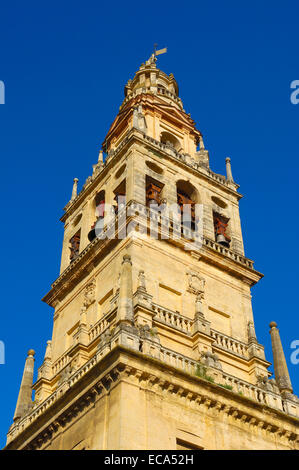 Tour minaret de la Grande Mosquée, Cordoue, Andalousie, Espagne, Europe Banque D'Images