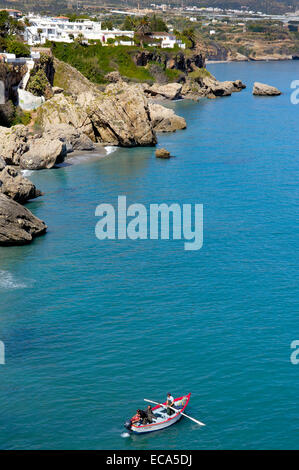 La plage de Calahonda, Mijas Costa, plage de Nerja, La Axarquía, Costa del Sol, Malaga province, Andalusia, Spain, Europe Banque D'Images