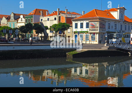 Canal central, Aveiro, région Beiras, Portugal, Europe Banque D'Images