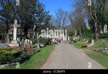 United Kingdom North London east Highgate Cemetery Banque D'Images