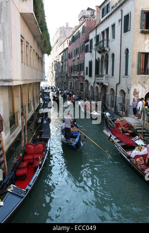 L'heure de pointe à Venise Banque D'Images