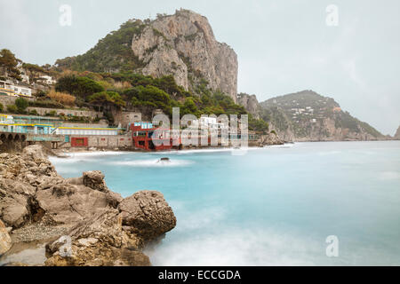 Marina Piccola, Capri, Campanie, Italie Banque D'Images