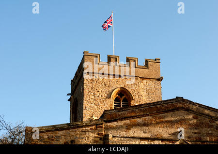 Sainte Marie et Saint Peter's Church, Weedon Lois, Northamptonshire, England, UK Banque D'Images