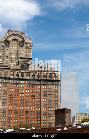 Le Whitehall Building 17 batterie Placez le bas Manhattan New York USA Banque D'Images