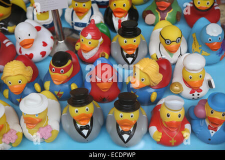 Canard en caoutchouc jouets Banque D'Images