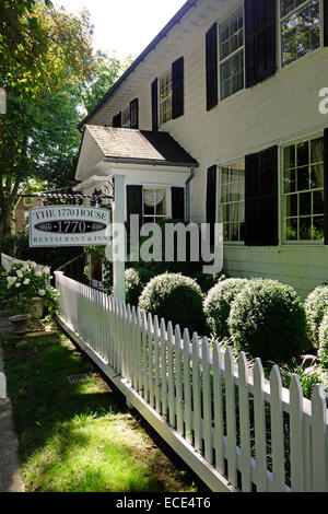 1770 house restaurant et dans East Hampton Inn New York Banque D'Images