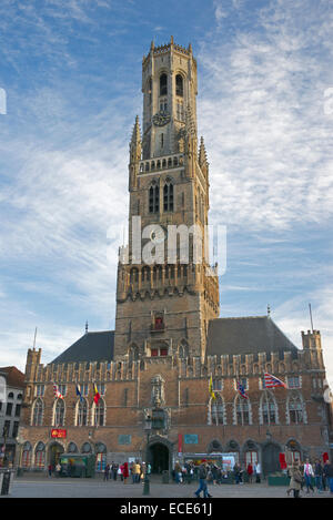 Place du Marché de Bruges Belgique Belfort Banque D'Images