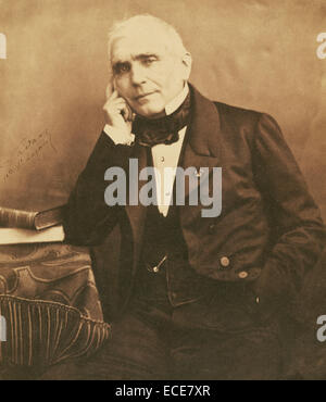 Augustin-Eugène Scribe (1791-1861) dramaturge, librettiste ; Nadar [Gaspard Félix Tournachon], français, 1820 - 1910 ; 1855 - 1859 ; sur papier salé imprimer Banque D'Images