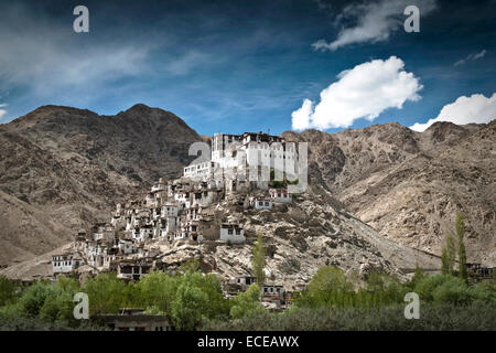 L'Inde, le Ladakh, monastère bouddhiste Chemrey Banque D'Images