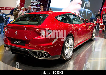 Genève - le 8 mars : la Ferrari FF sur l'affichage à la 81e, Geneva Palexpo Salon International de l'automobile le 8 mars 2011, à Genève, SWI Banque D'Images