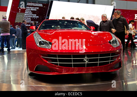 Genève - le 8 mars : la Ferrari FF sur l'affichage à la 81e, Geneva Palexpo Salon International de l'automobile le 8 mars 2011, à Genève, SWI Banque D'Images