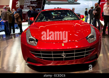 Genève - le 8 mars : la Ferrari FF sur l'affichage à la 81e, Geneva Palexpo Salon International de l'automobile le 8 mars 2011, à Genève, SWI Banque D'Images