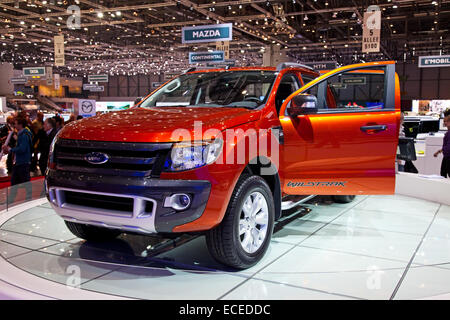 Genève - le 8 mars : La Ford Ranger sur l'affichage à la 81e, Geneva Palexpo Salon International de l'automobile le 8 mars 2011, à Genève, sw Banque D'Images