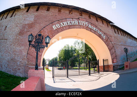 Vue sur le Kremlin de Novgorod en journée ensoleillée. Krasnodar - ancienne ville russe célèbre Banque D'Images