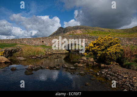 Un pont à cheval dans Wasdale, Lake District, Cumbria, Parc National Banque D'Images