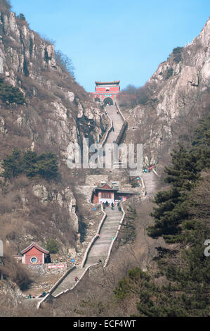 Stairway To Heaven, Taishan, en Chine Banque D'Images