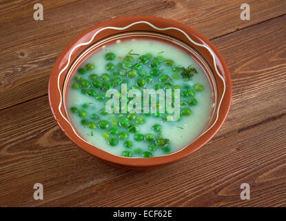 Les haricots vert Fozelek - type de Hongrois épais Ragoût aux légumes, plats maison Banque D'Images