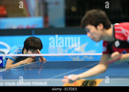 Masataka Morizono (JPN), le 12 décembre 2014 - Tennis de Table : GAC Group 2014 World Tour de l'ITTF des grandes finales au stade couvert, Huamark Bangkok, Thaïlande (photo de YUTAKA/AFLO SPORT) [1040] Banque D'Images