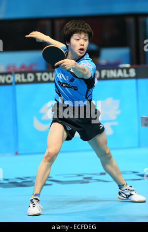 Masataka Morizono (JPN), le 12 décembre 2014 - Tennis de Table : GAC Group 2014 World Tour de l'ITTF des grandes finales au stade couvert, Huamark Bangkok, Thaïlande (photo de YUTAKA/AFLO SPORT) [1040] Banque D'Images