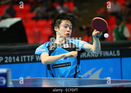 Masataka Morizono (JPN), le 12 décembre 2014 - Tennis de Table : GAC Group 2014 World Tour de l'ITTF des grandes finales au stade couvert, Huamark Bangkok, Thaïlande © YUTAKA/AFLO SPORT/Alamy Live News Banque D'Images