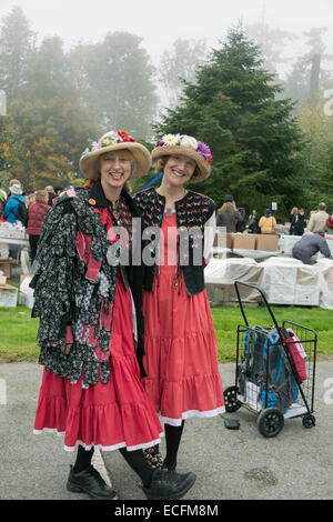 Morris Dancers # 1, à l'apple festival, Vancouver, British Columbia, Canada Banque D'Images