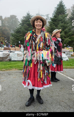 Morris dancer # 2, apple festival, Vancouver, British Columbia, Canada Banque D'Images