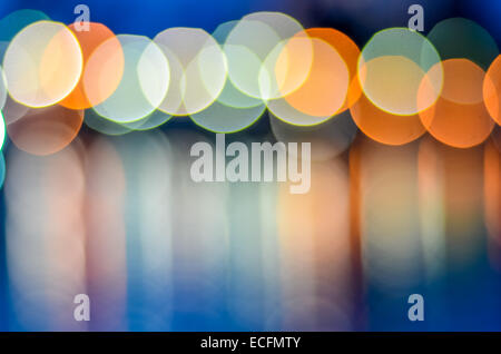 Abstract Lights sur l'eau Banque D'Images